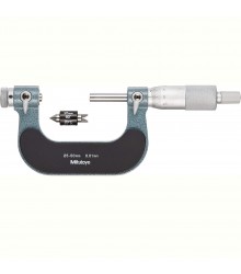 Micrómetro externo para roscas 50-75 mm 0.01 mm (tapones / puntas intercambiables se venden por separado) 126-127 