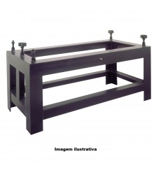 Base para mesa de hierro fundido de 600 x 370 x 880 mm 156-811  	
