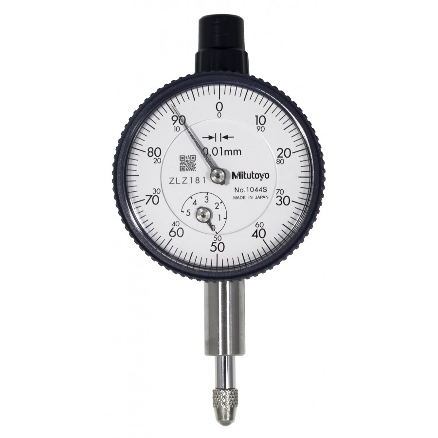 Reloj Comparador Analógico de Tapa Lisa Modelo compacto 5 mm 0.01 mm 1044SB 