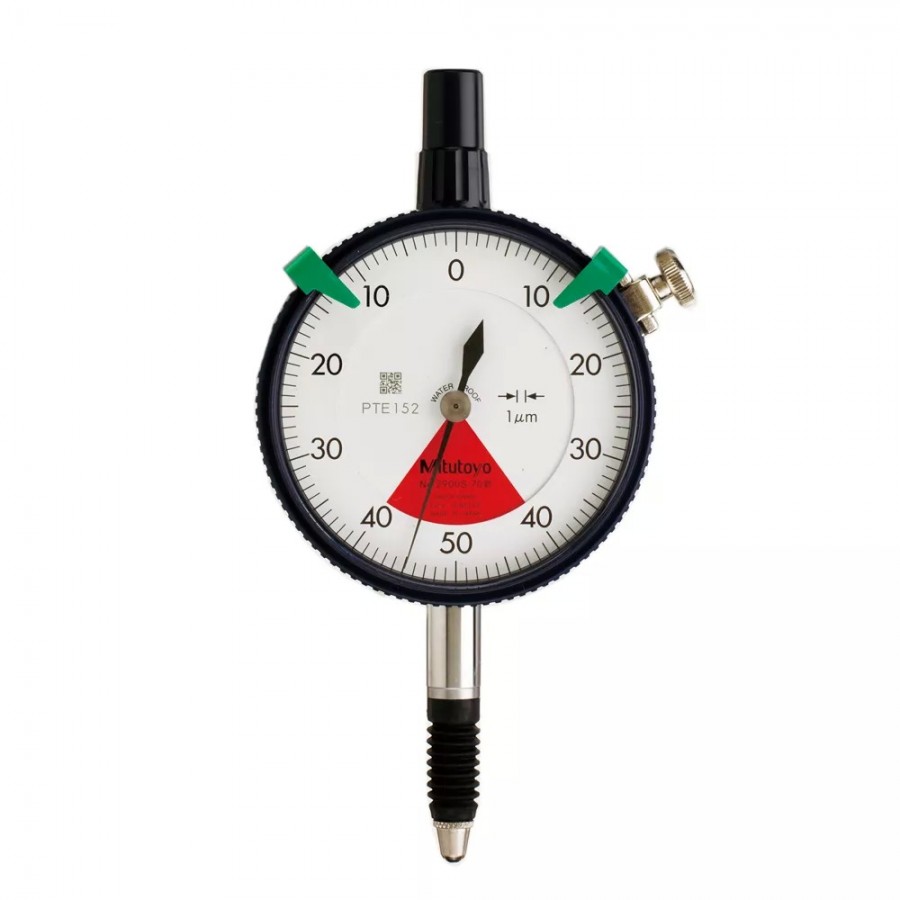 Reloj Comparator 0.08mm 0.001mm de una Vuelta tapa con Oreja y Protección  IP64 2900S-70 