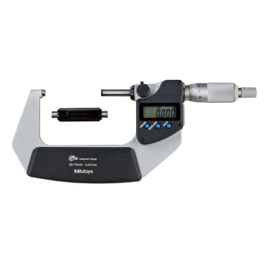 Micrómetro digital externo 50-75 mm 0.001 mm Con Salida de Datos y Protección IP65 293-232-30 