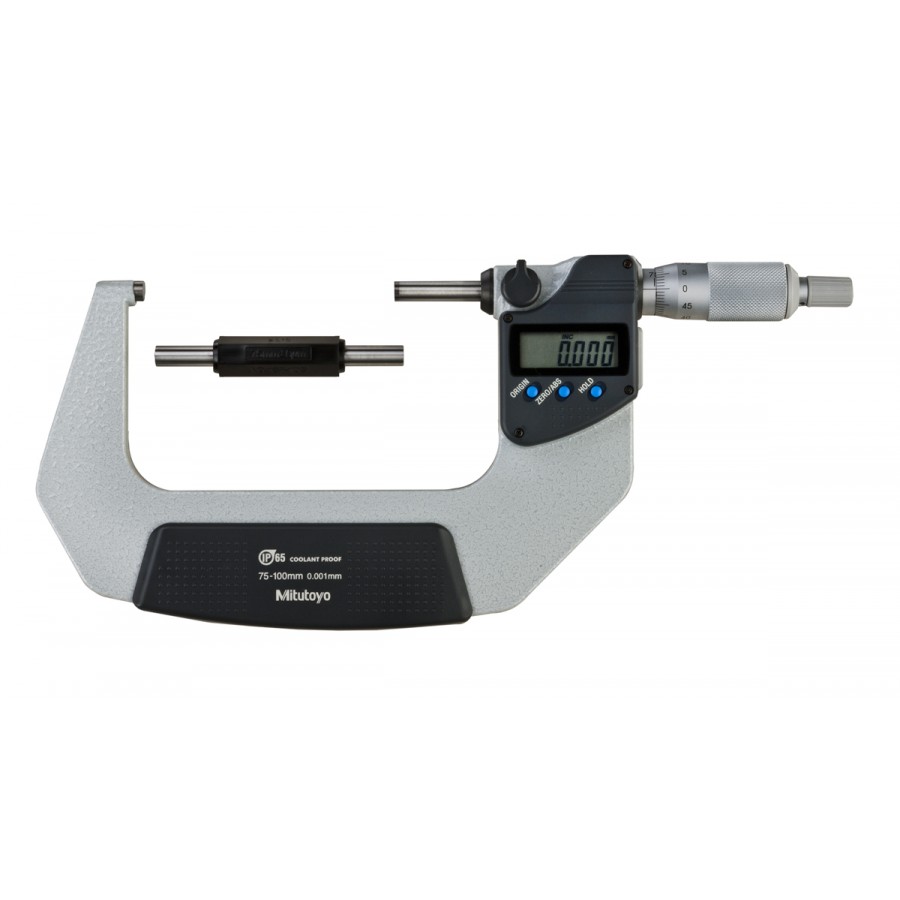 Micrómetro digital externo 75-100 mm 0,001 mm Con Salida de Datos y Protección IP65 293-233-30 