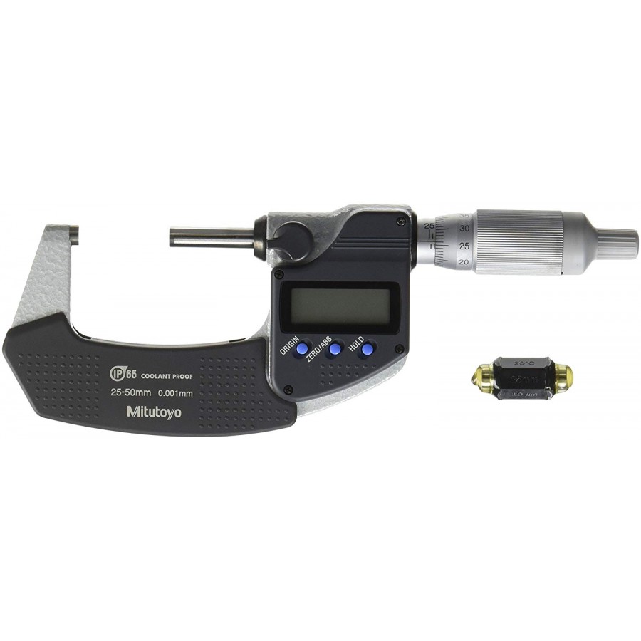 Micrómetro digital externo 25-50 mm 0,001 mm sin salida de datos con protección IP65 293-245-30 