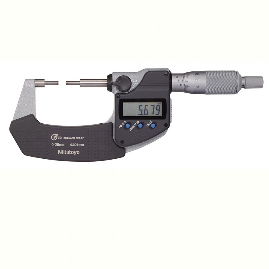 Micrómetro digital externo 0-25 mm 0,001 mm con puntas finas - 331-251-30 
