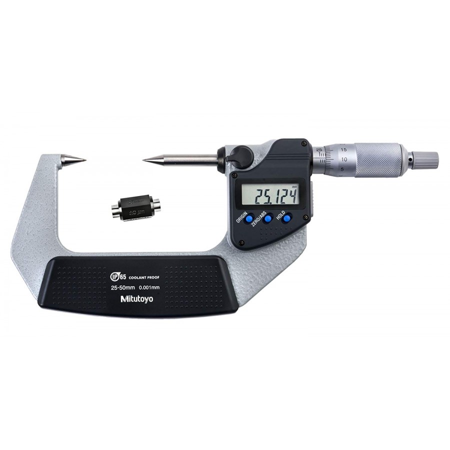 Micrómetro digital externo con puntas cónicas 30 ° 25-50 mm / 0.001 mm - 342-262-30 