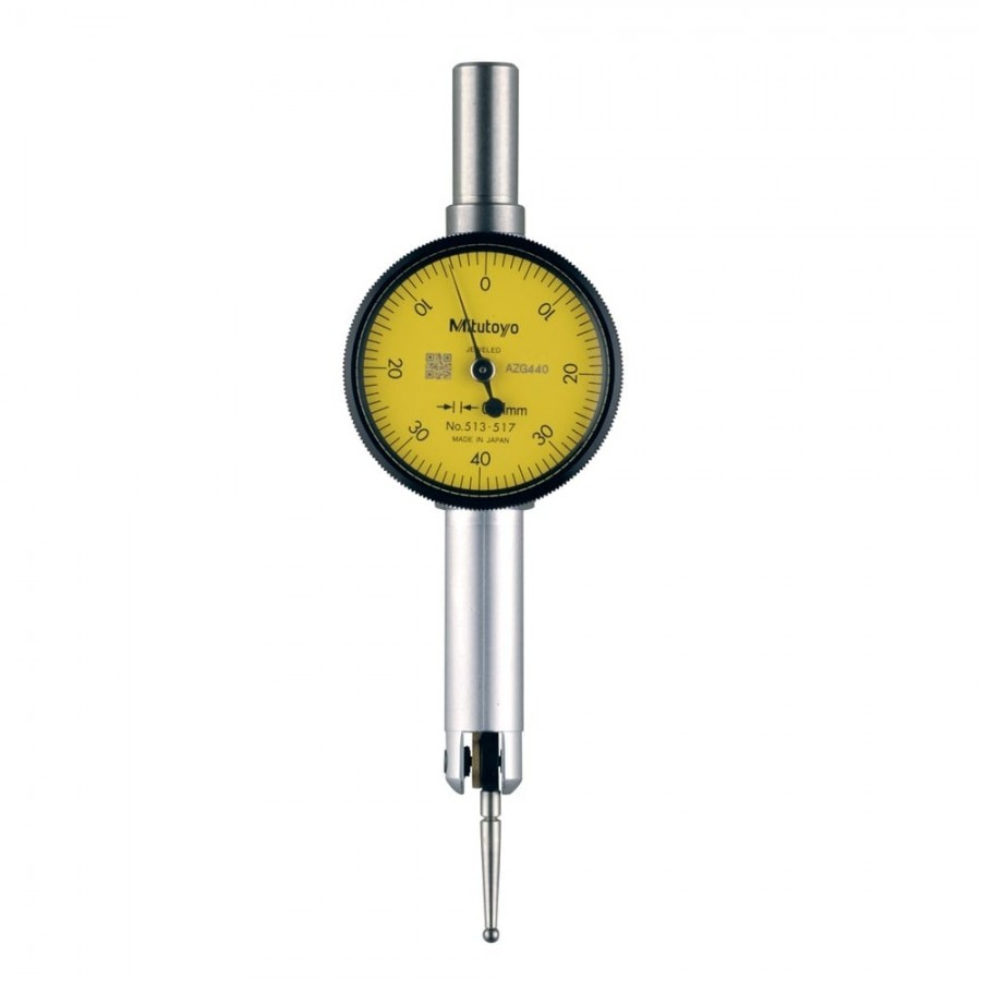 Reloj Palpador con cuerpo cilíndrico Conjunto completo 0.8mm 0.01mm - 513-517T 