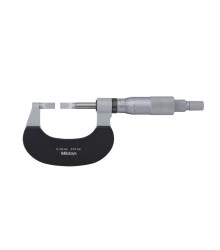 Micrómetro Externo 0-25mm 0,01mm con Puntas Tipo Cuchilla Husillo No Rotativo 122-101-10