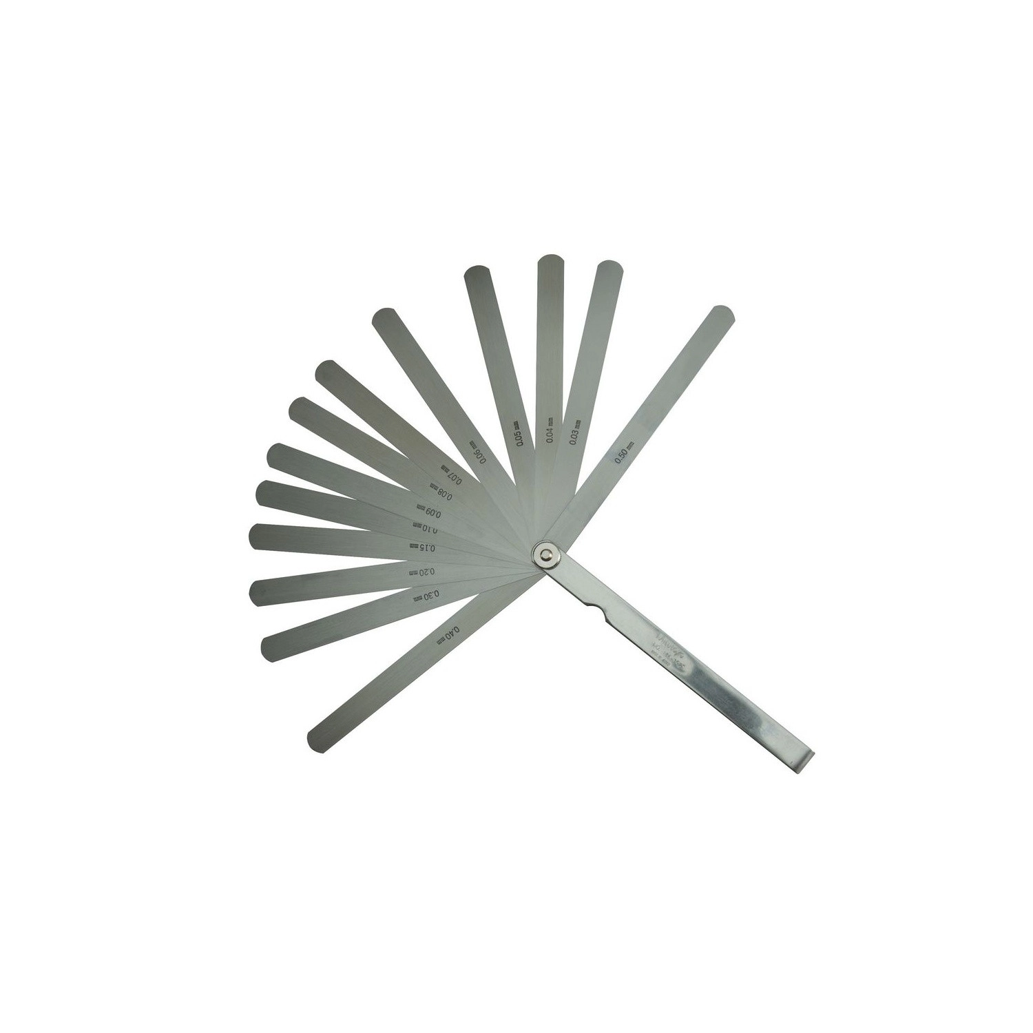 Calibrador de holgura 0,03-0,5mm 13 hojas largas - 184-302S - Mitutoyo Tienda Oficial | Producto Original
