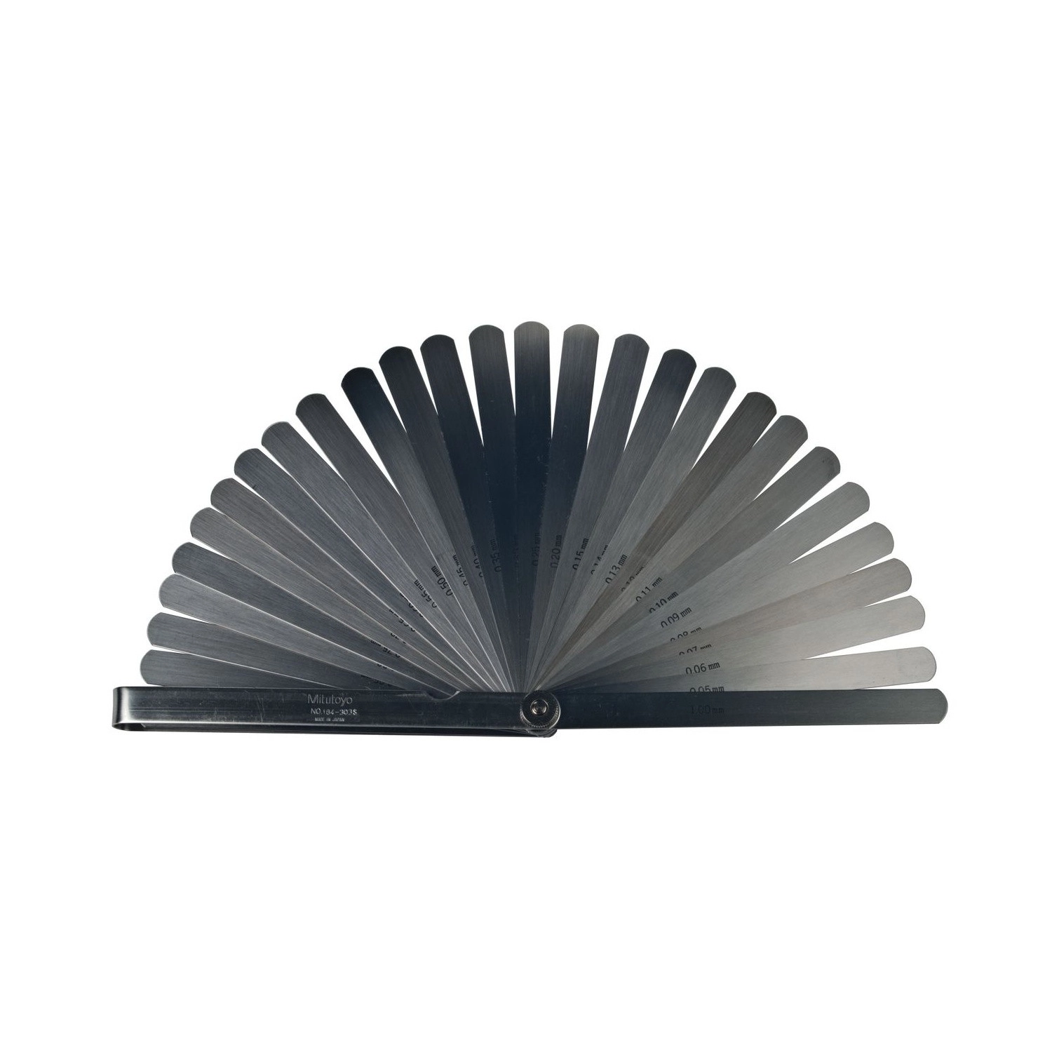 Calibrador de holgura 0,05-1mm 28 hojas largas - 184-303S - Mitutoyo Tienda Oficial | Producto Original