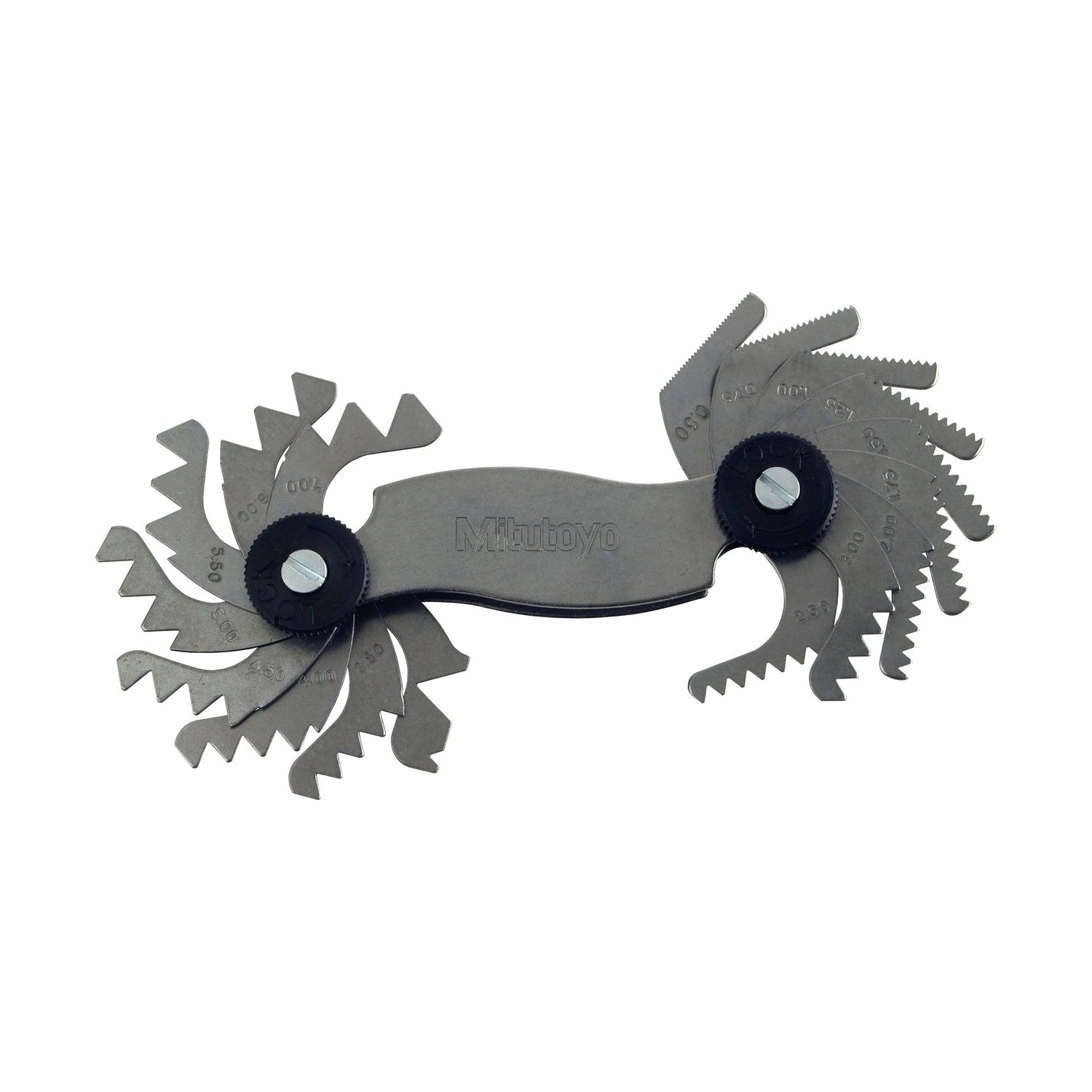 Peine de Rosca 0,4-7mm 18 hojas - 188-121 - Mitutoyo Tienda Oficial | Producto Original