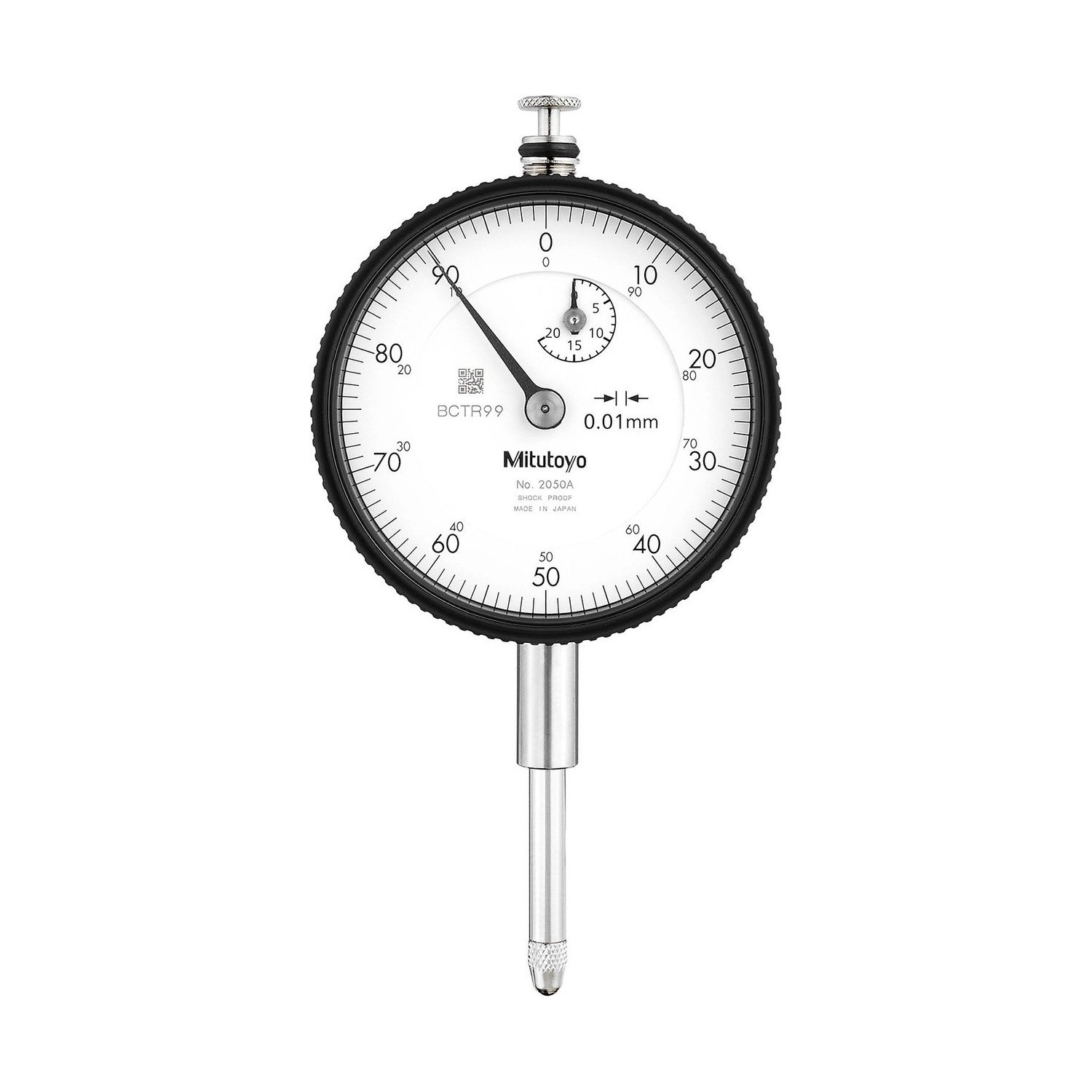 Reloj Comparador Modelo con Recorrido Largo Tapa con Oreja 20mm 0,01mm 2050A - Mitutoyo Tienda Oficial | Producto Original