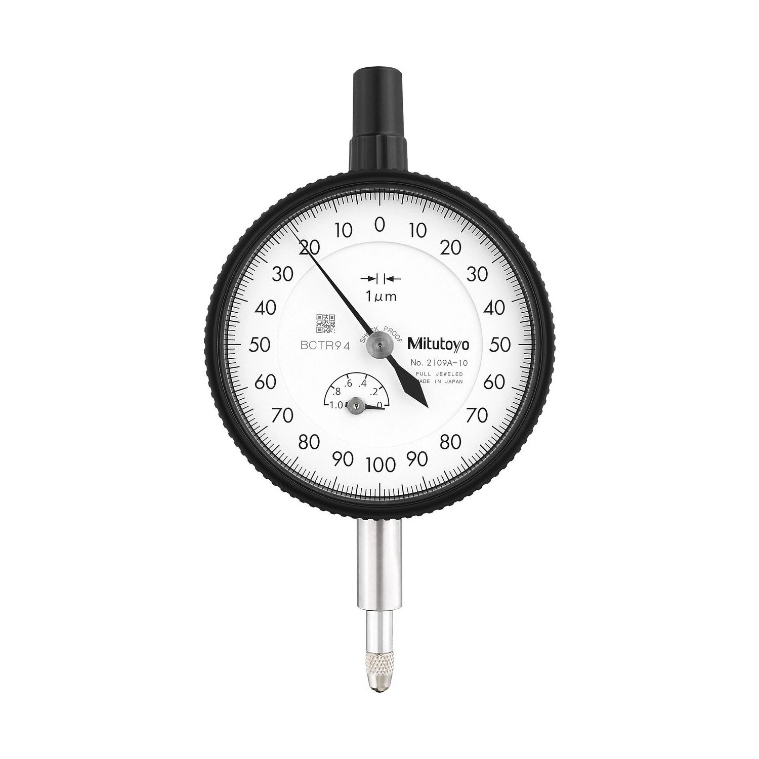Reloj Comparador 1mm 0,001mm Tapa Con Oreja Anti-Trabamiento de Husillo 2109A-10 - Mitutoyo Tienda Oficial | Producto Original