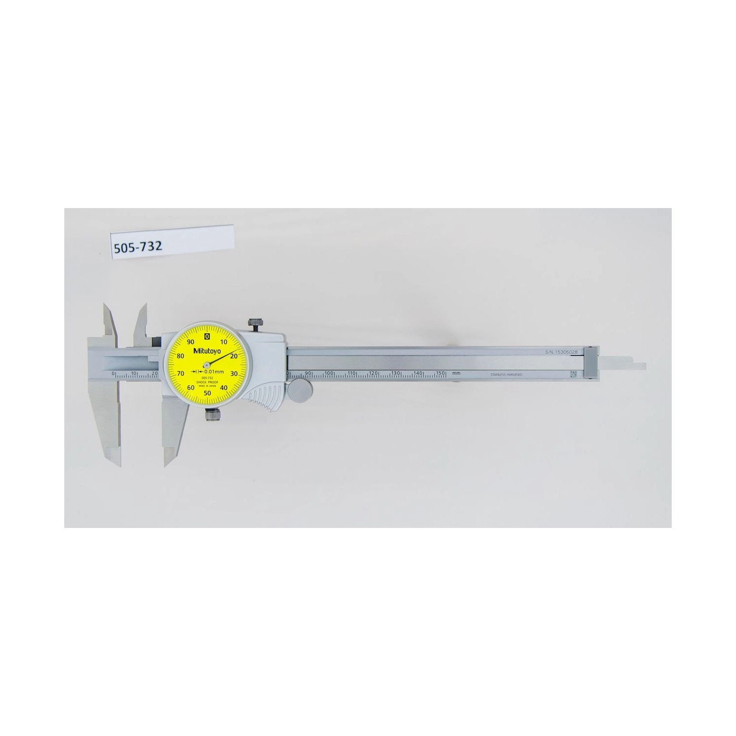 Calibre con Reloj Mitutoyo 150 mm 0,01 mm 505-732 - Tienda Oficial | Producto Original