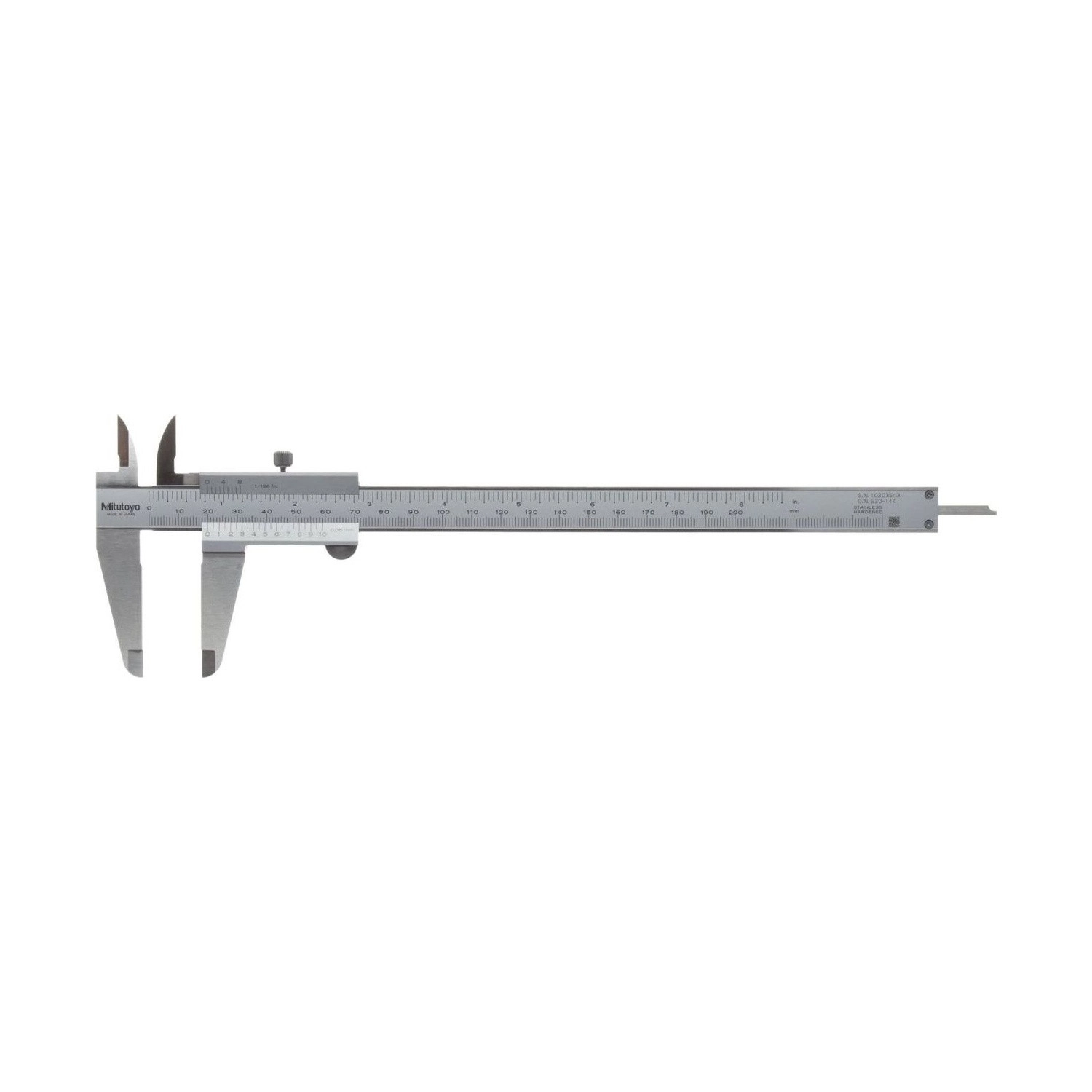 Calibre Vernier Universal Mitutoyo 200 mm 0,05 mm 530-114 - Tienda Oficial | Producto Original
