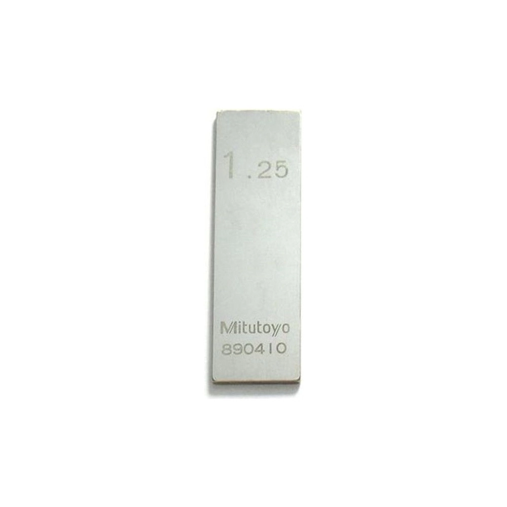 Bloques Patrón Individual 1,25mm en Acero - Clase 0 - 611585-021 - Mitutoyo Tienda Oficial | Producto Original