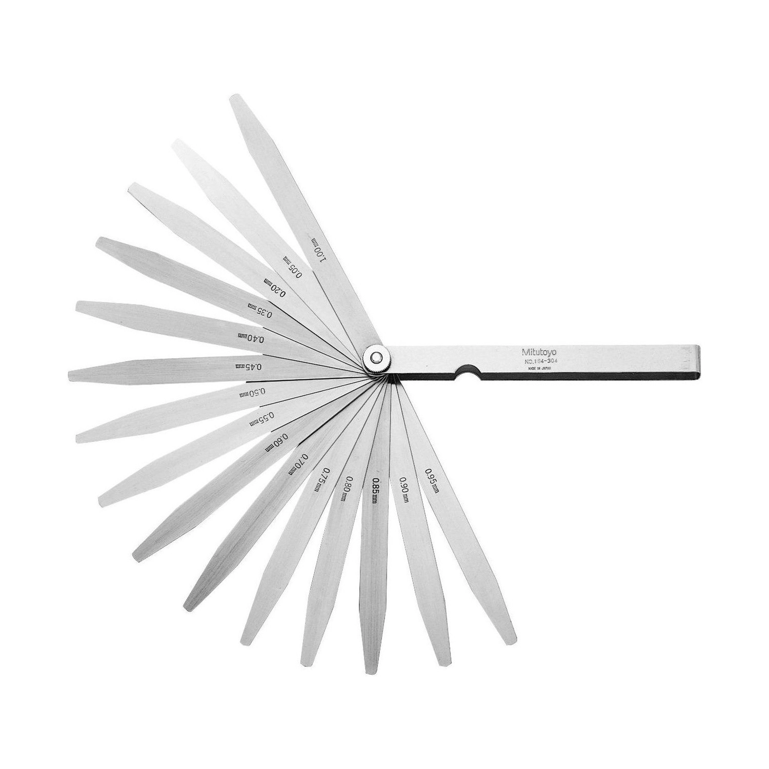 Calibrador de holgura 0,05-0,8mm 10 hojas - 184-306S - Mitutoyo Tienda Oficial | Producto Original