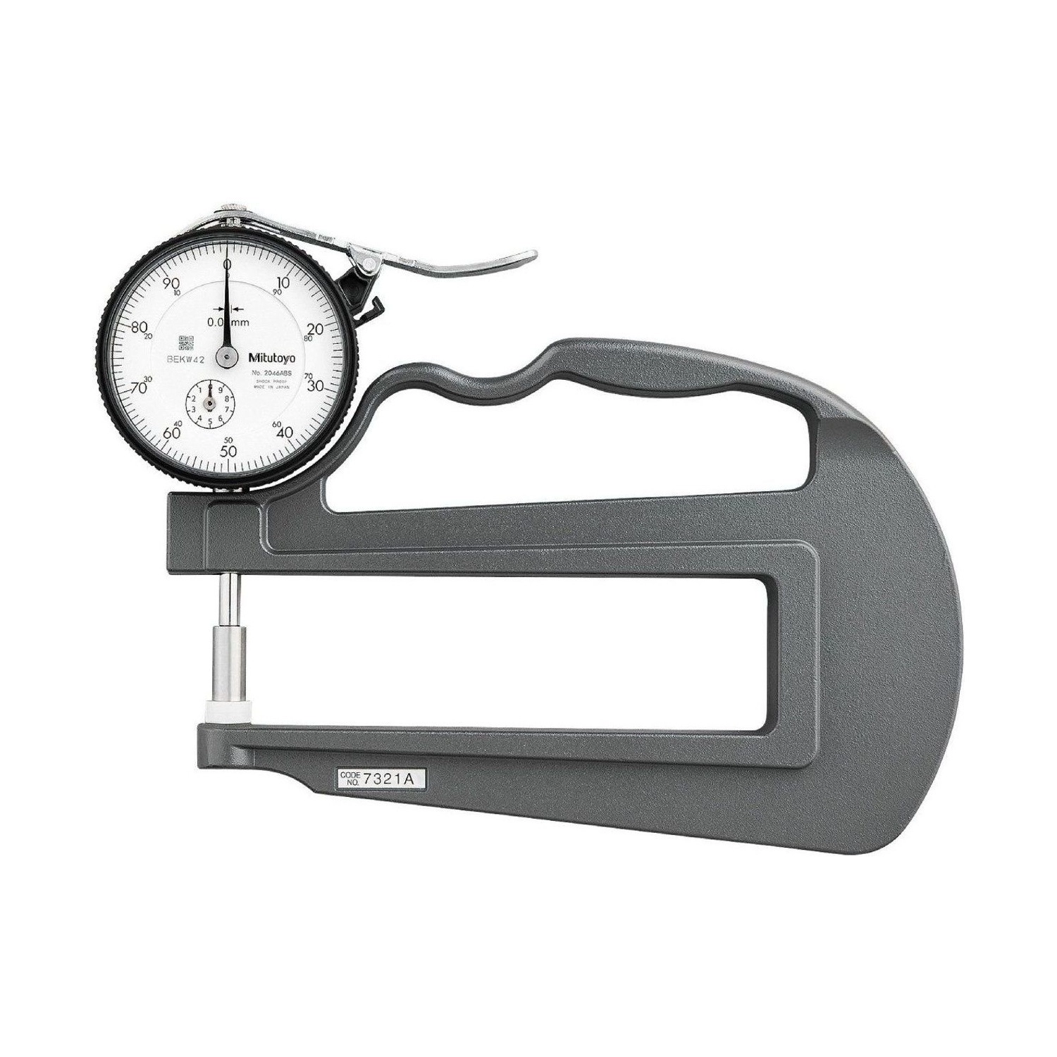 Medidor de Espesor Analógico 10mm/0,01mm Arco Profundo 120mm Mitutoyo 7321A - Tienda Oficial | Producto Original