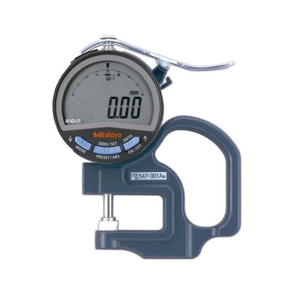 Medidor de Espesor Manual Digital 10mm 0,01mm Modelo Estándar 547-301A - Mitutoyo Tienda Oficial | Producto Original