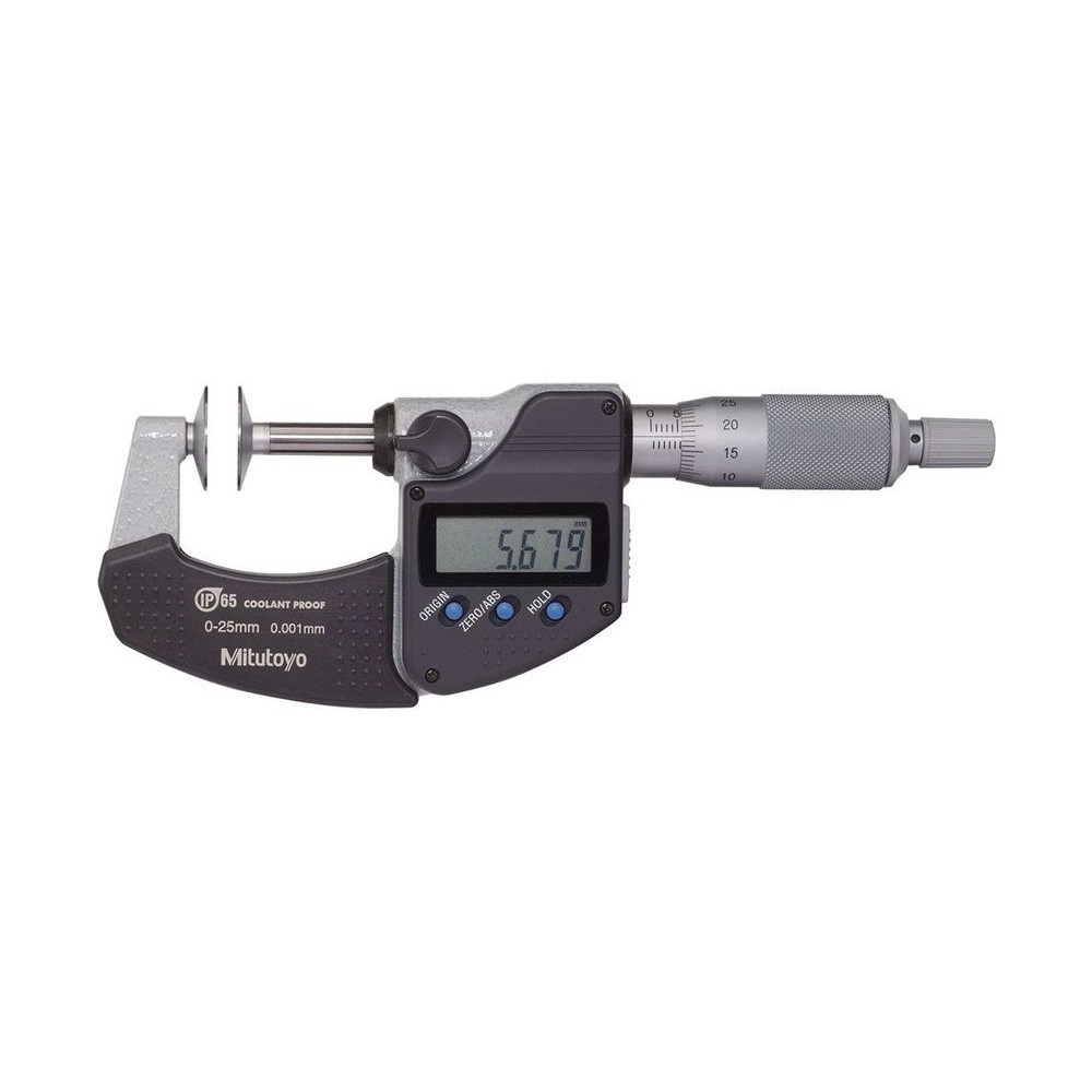 Micrómetro digital externo 0-25 mm 0.001 mm Tipo Disco 323-250-30 - Mitutoyo Tienda Oficial | Producto Original