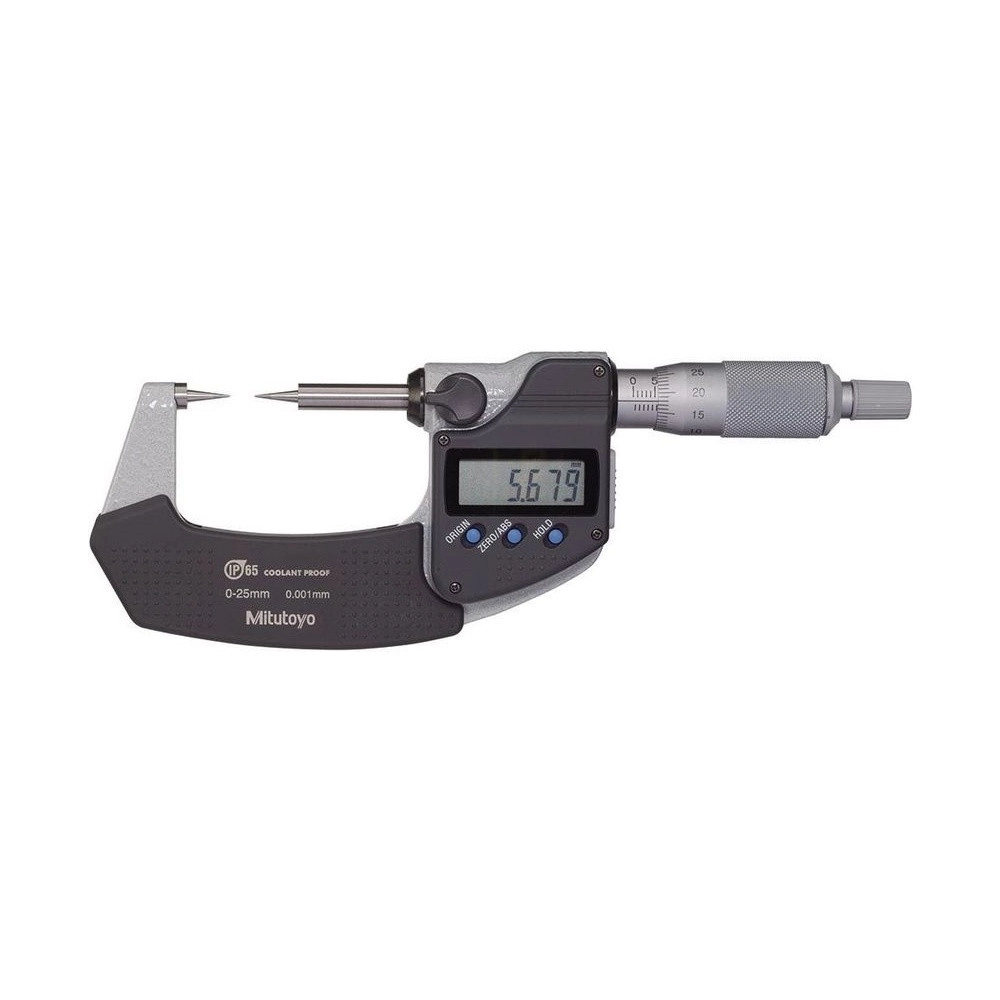 Micrómetro digital externo 0-25 mm 0,001 mm con puntas cónicas 342-251-30 - Mitutoyo Tienda Oficial | Producto Original