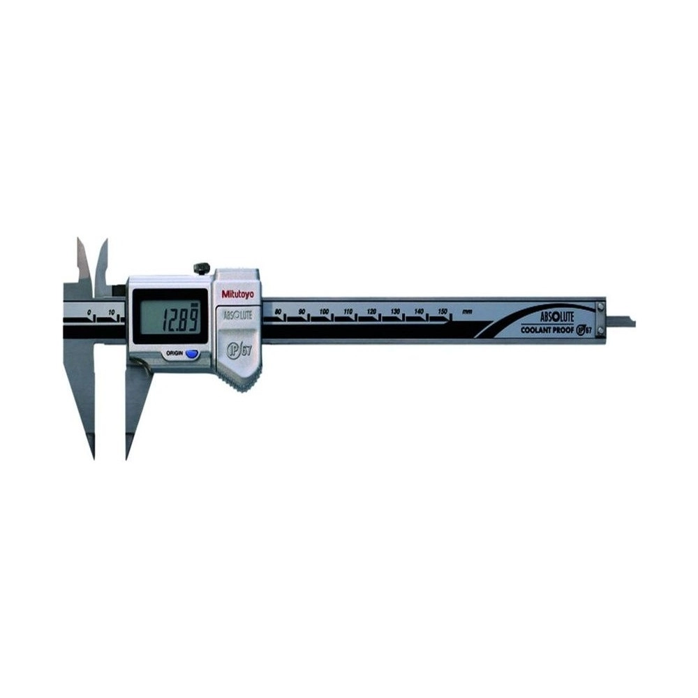 Calibre Digital ABSOLUTE Mitutoyo 150 mm 0,01 mm con Mordazas Finas 573-622-20 IP67 - Tienda Oficial | Producto Original