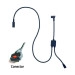 Cable de conexión con entrada de pedal tipo B para U-WAVE (Calibre COOLANT PROOF) - 02AZE140B - Mitutoyo Tienda Oficial | Producto Original